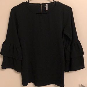 Black Shirt w/ Bell Sleeves